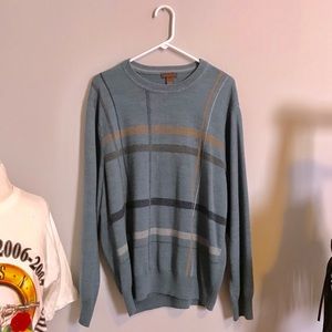 Dockers Blue Plaid Sweater.